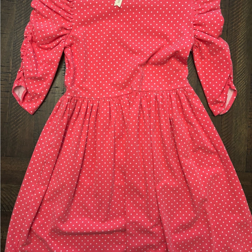 Polka Dot Kids Dress in Pink